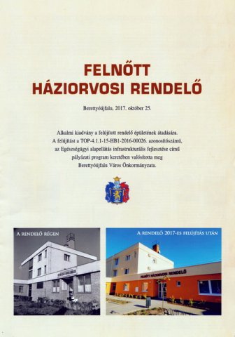 Átadták a felújított felnőtt háziorvosi rendelőt 60
